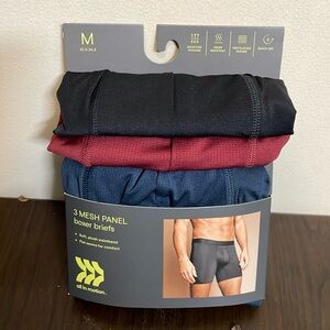 All in Motion Men's Mesh 3pk Boxer Briefs - Medium NWT